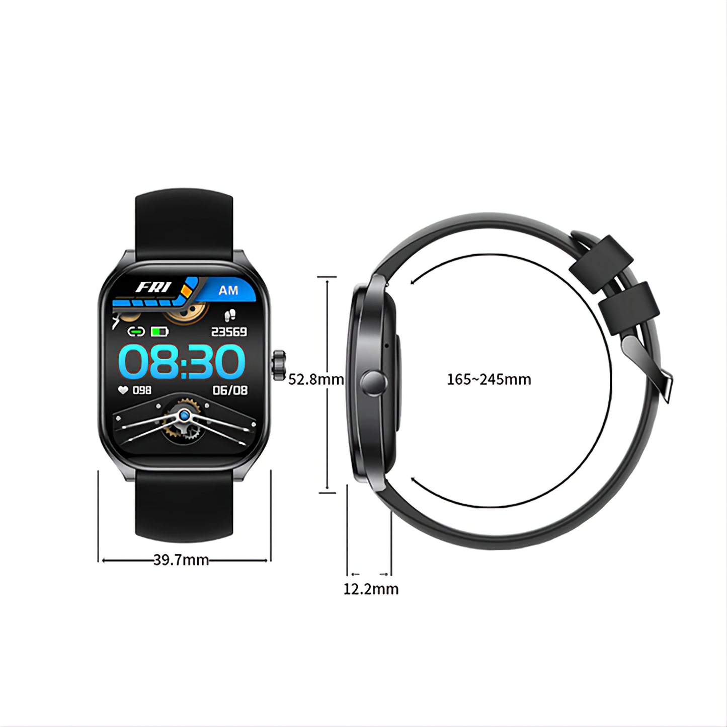BOGOSS® & AOLON™ - ORIGINAL BRAND - MONTRE INCURVE - BIG SCREEN 2" - AMOLED