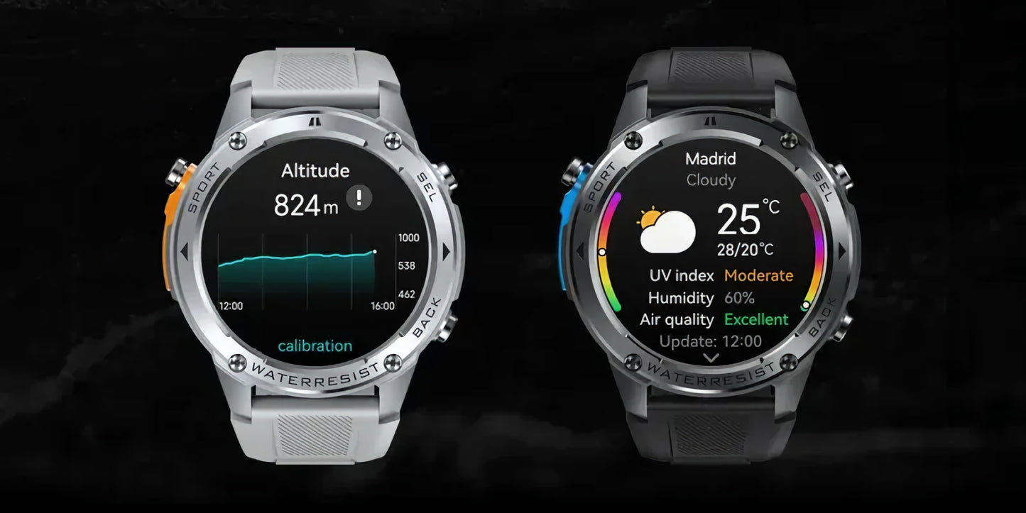BOGOSS® & ZEBLAZE™ STRATOS 2 ULTRA Montre connectée GPS d'extérieur ultime