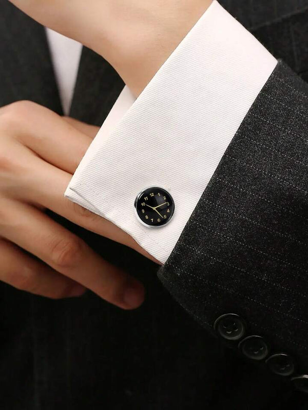 BOGOSS® & TOMI™ - ORIGINAL - BRACELET CUIR -Boutons de manchette et épingles à cravate pour montre chronographe d'affaires de luxe TOMI T-601 S6 Series
