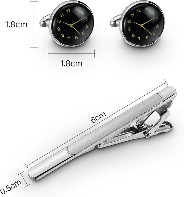 BOGOSS® & TOMI™ - ORIGINAL - BRACELET CUIR -Boutons de manchette et épingles à cravate pour montre chronographe d'affaires de luxe TOMI T-601 S6 Series