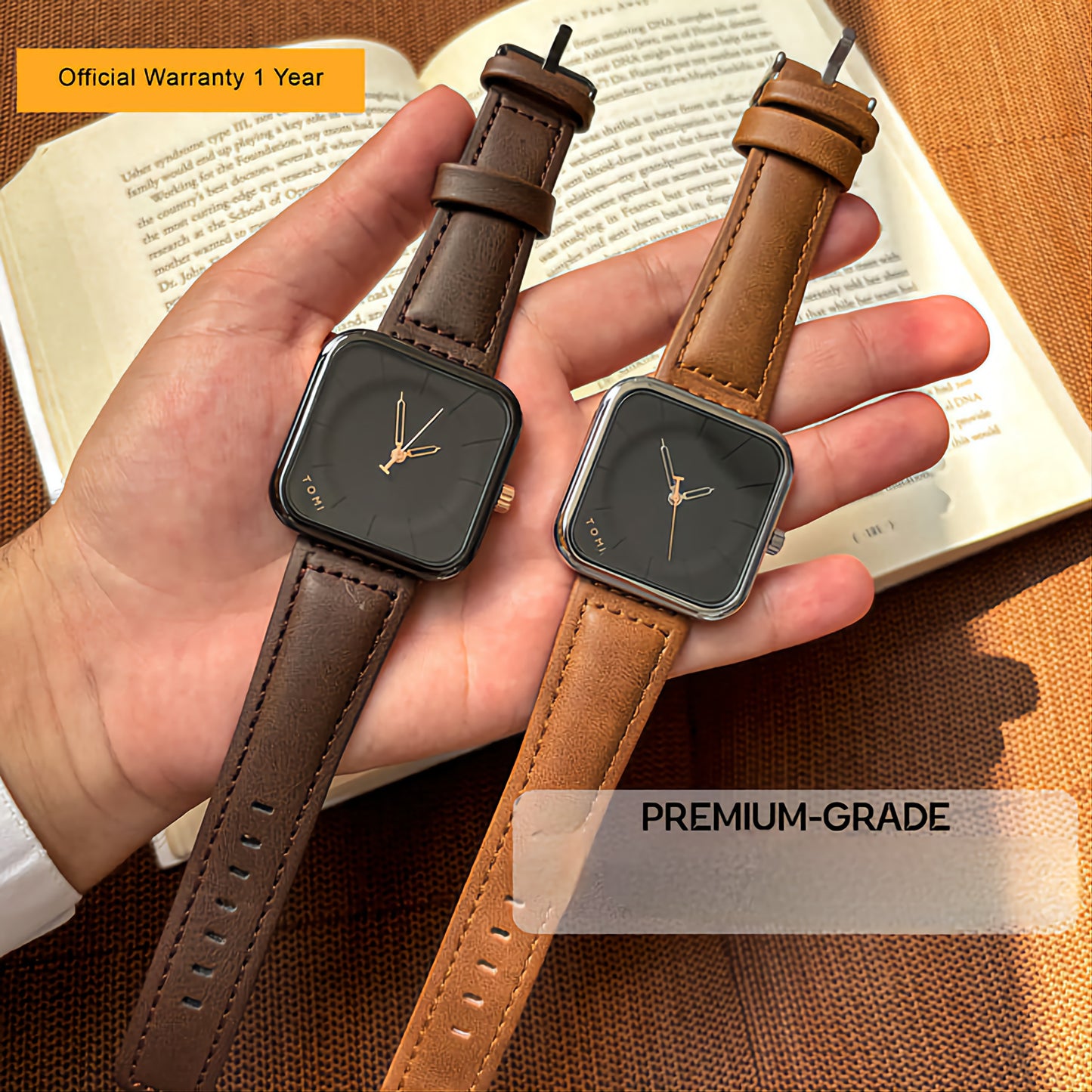 BOGOSS® & TOMI™ - ORIGINAL - BRACELET CUIR - IMPORTE (EU) - NEUVE - SCELLEE - REF002