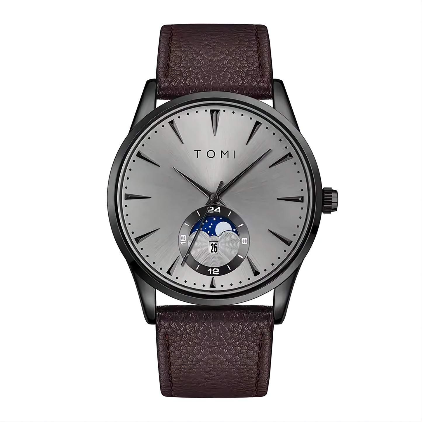 BOGOSS® & TOMI™ - ORIGINAL - BRACELET CUIR-Montre de luxe professionnelle TOMI T-024 à verrouillage magnétique
