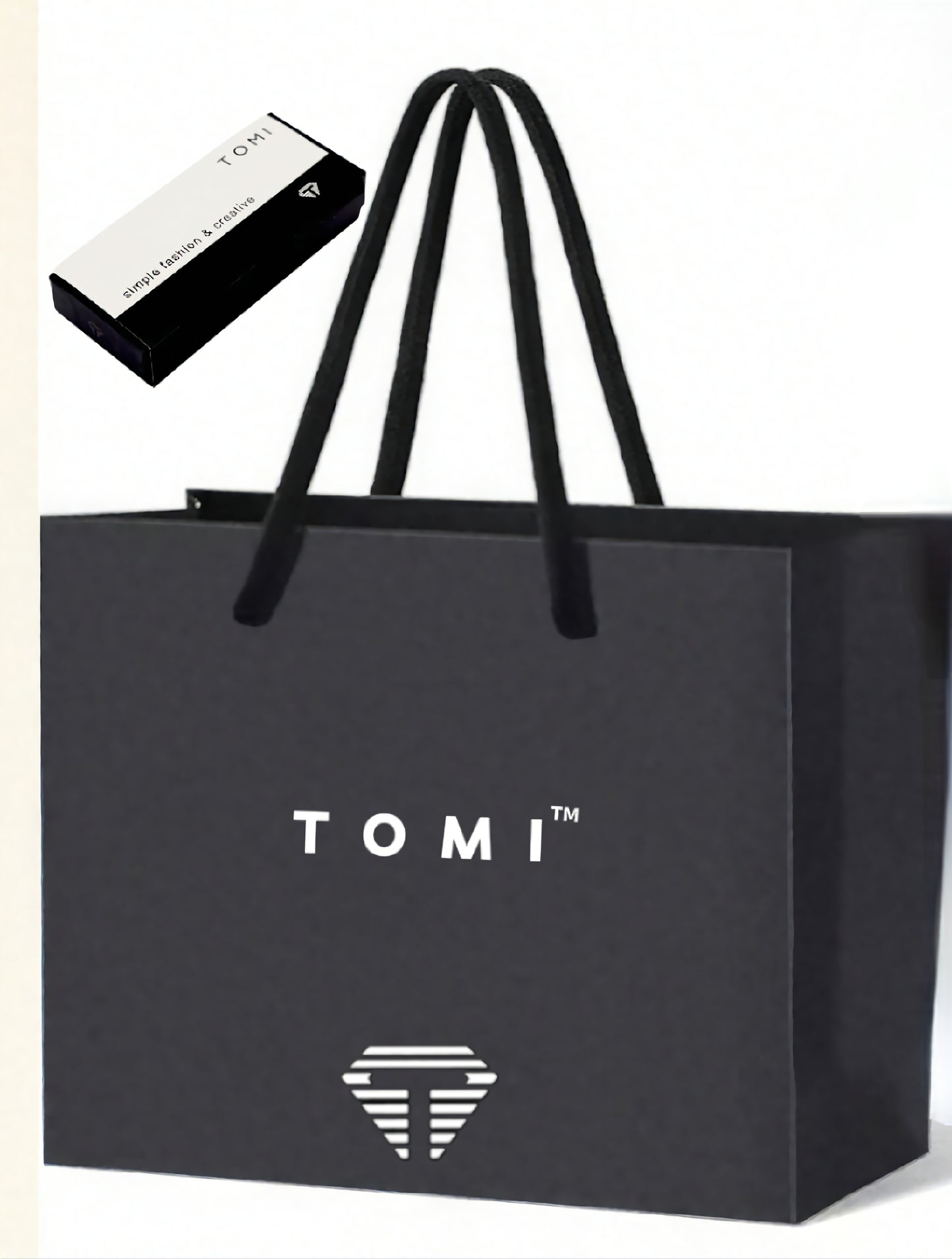 BOGOSS® & TOMI™ - ORIGINAL - BRACELET CUIR -Montre-bracelet à quartz pour homme TOMI T-033 avec date