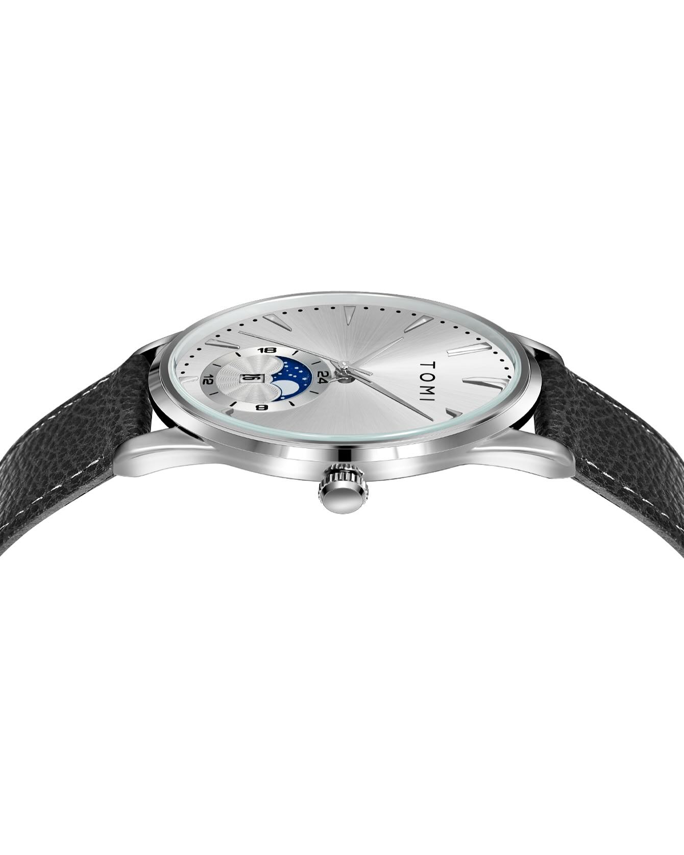 BOGOSS® & TOMI™ - ORIGINAL - BRACELET CUIR-Montre de luxe professionnelle TOMI T-024 à verrouillage magnétique