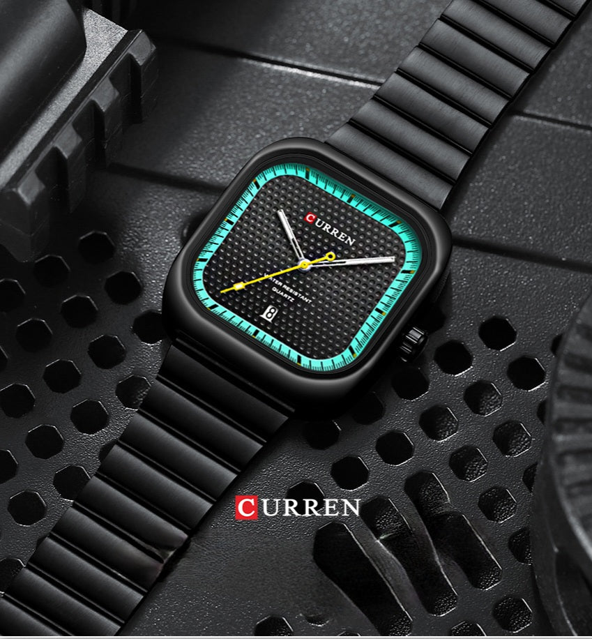 CURREN 0878 -Montre Mixte Acier Intemporelle