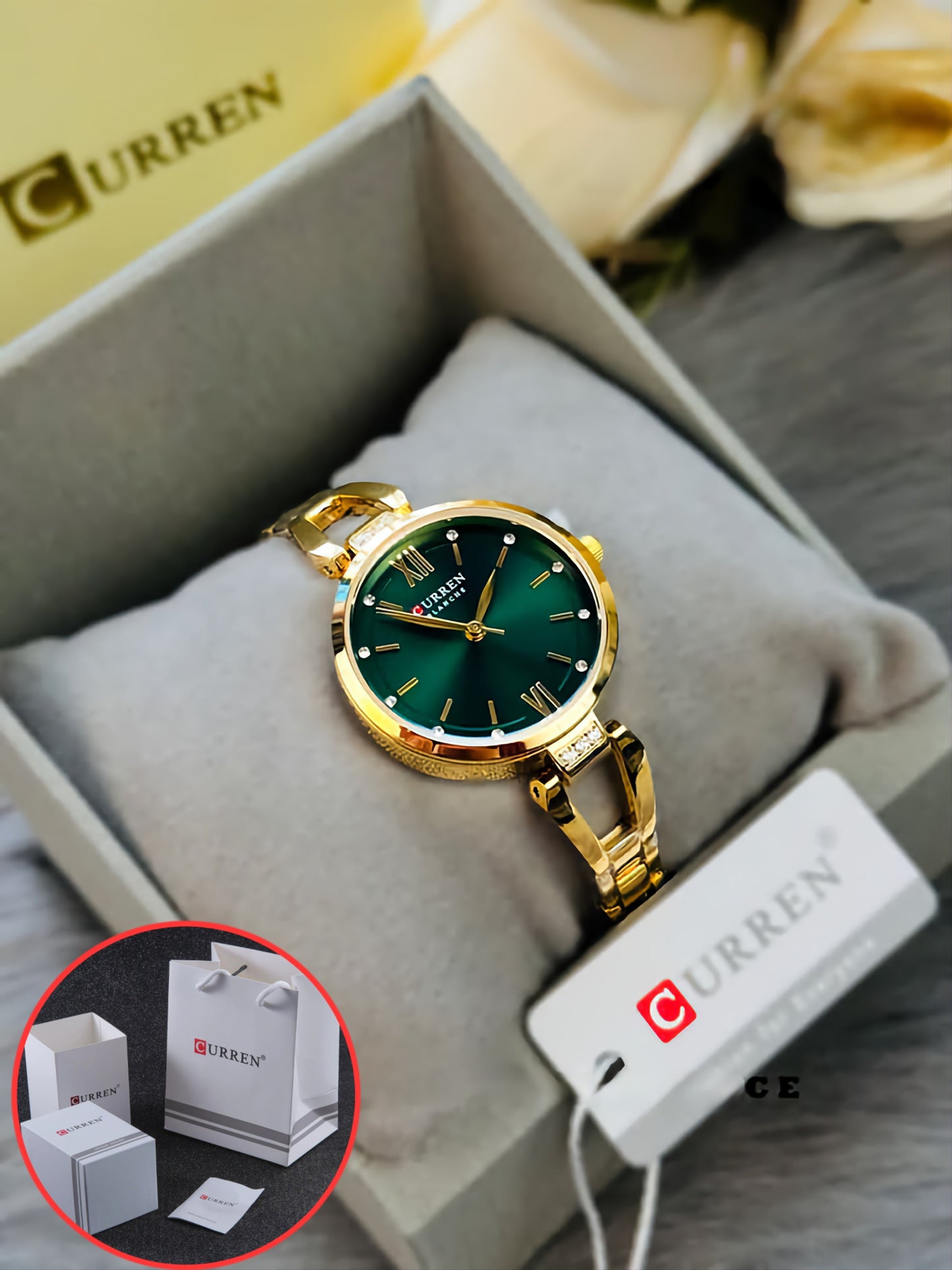 BOGOSS - Idée Cadeau -𝗖𝗨𝗥𝗥𝗘𝗡 𝟵𝟬𝟵𝟮 – 𝗘𝗹é𝗴𝗮𝗻𝗰𝗲 𝗟𝘂𝘅𝘂𝗲𝘂𝘀𝗲 𝗳𝗲𝗺𝗺𝗲 𝗾𝘂𝗮𝗿𝘁𝘇 𝗮𝘃𝗲𝗰 𝘀𝘁𝗿𝗮𝘀𝘀, 𝗯𝗿𝗮𝗰𝗲𝗹𝗲𝘁 𝗶𝗻𝗼𝘅