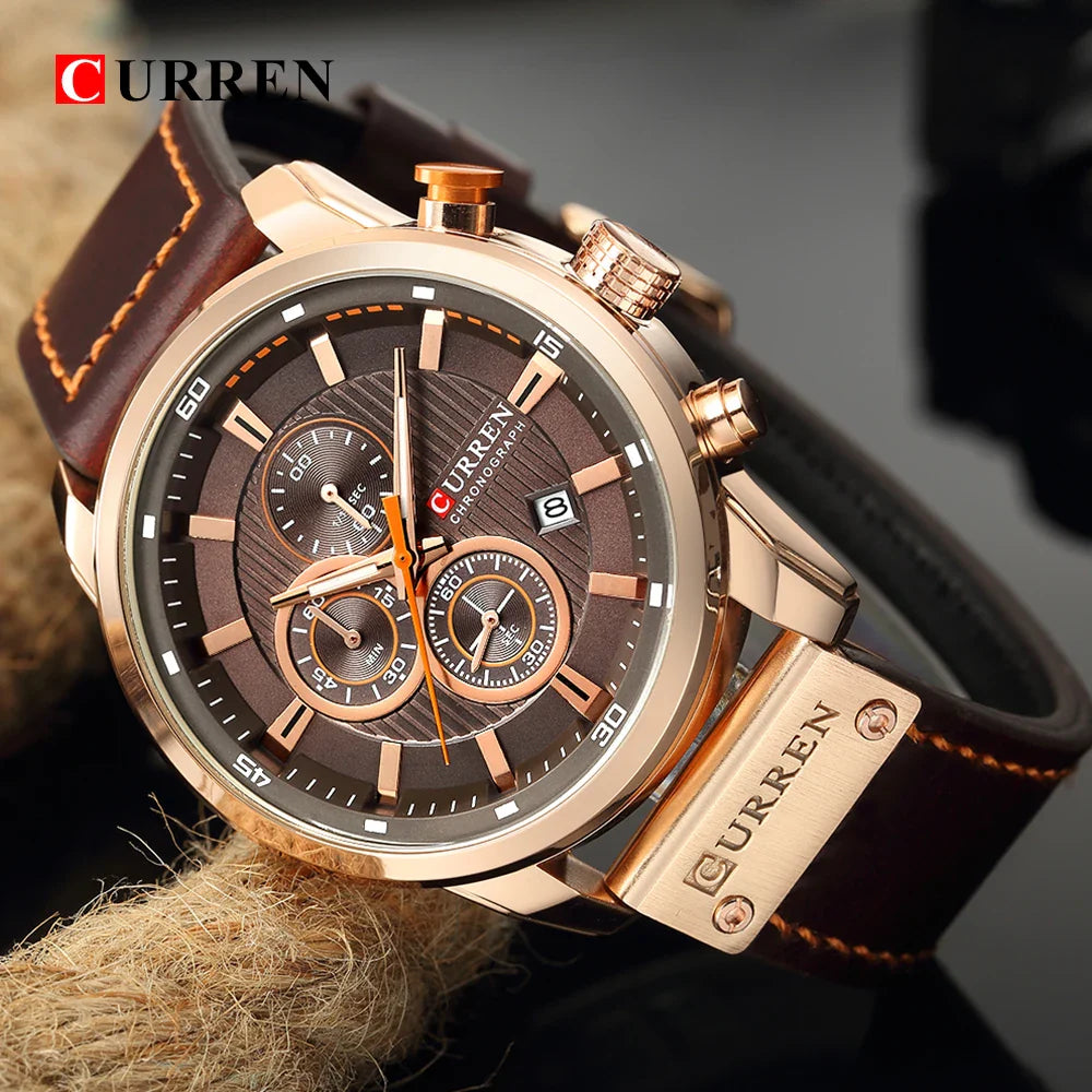 CURREN - Montre Chronographe Homme Militaire ref00-6