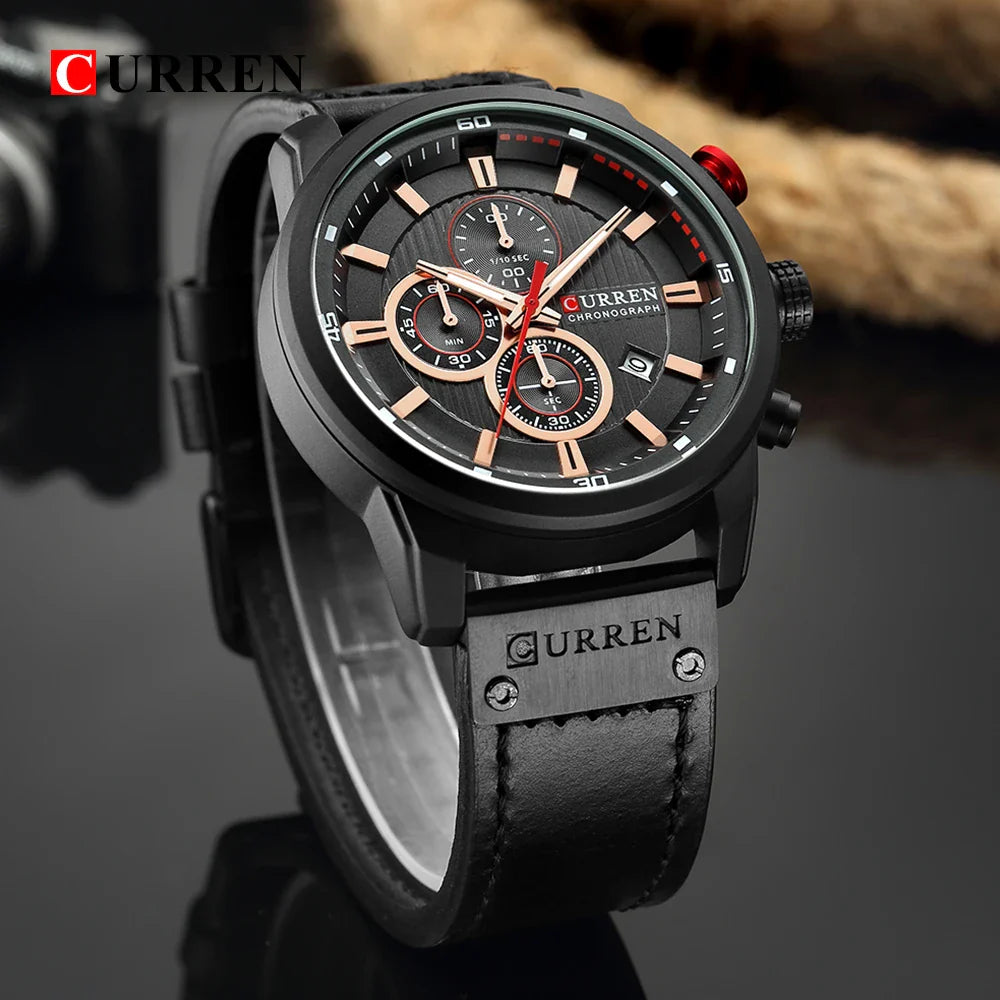 CURREN - Montre Chronographe Homme Militaire ref00-6