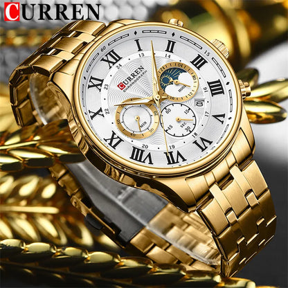 CURREN - Montre Militaire Chronographe Élégante Ref8427