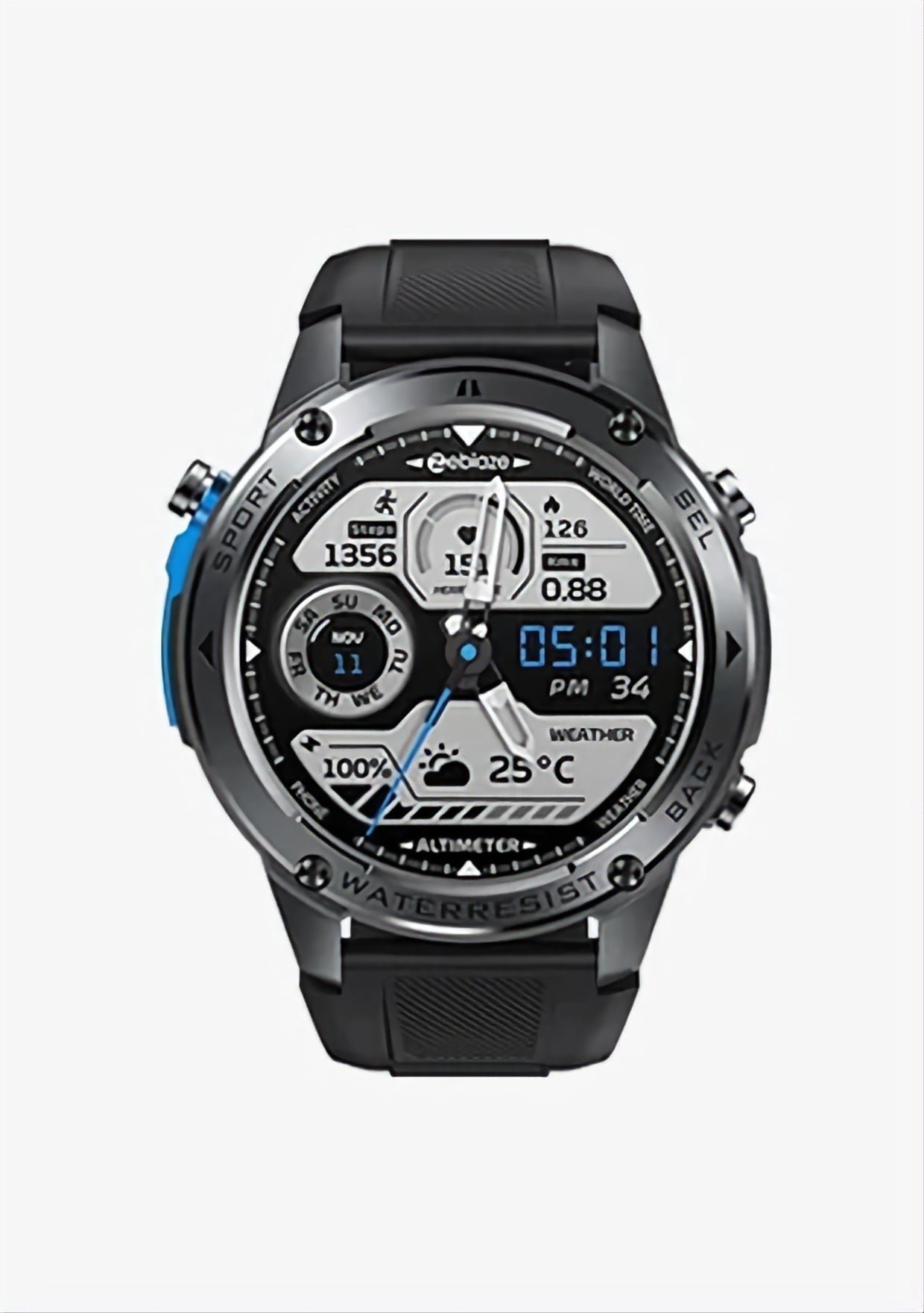 BOGOSS® & ZEBLAZE™ STRATOS 2 ULTRA Montre connectée GPS d'extérieur ultime